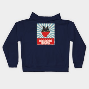 Rebellion begins... Cat rebel rebel  version Kids Hoodie